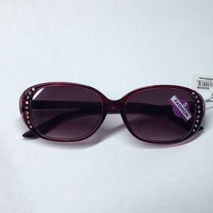 Woman’s Chic deep magenta crystal frames 60008
